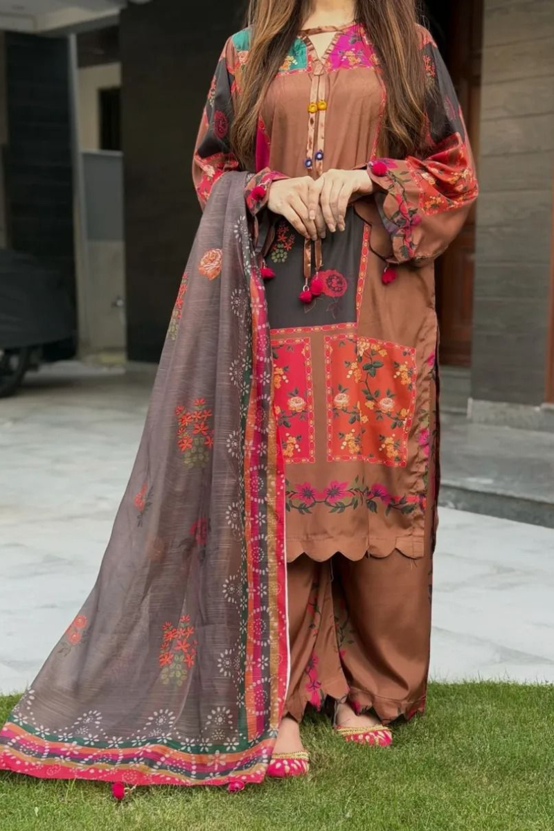 Patchwork Winter Suit